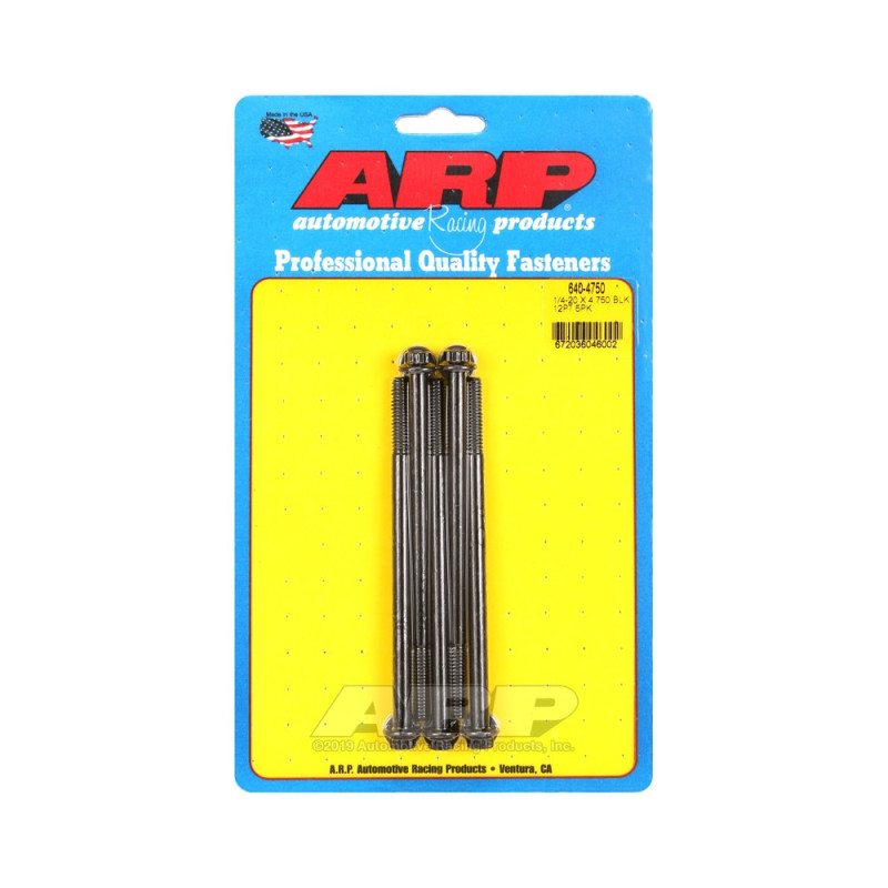 Set de șuruburi și piulițe universale ARP 1/4-20 – Black Oxyde, 12 bucăți x 5 - ARP-640-4750 - 640-4750 - 3666618193212